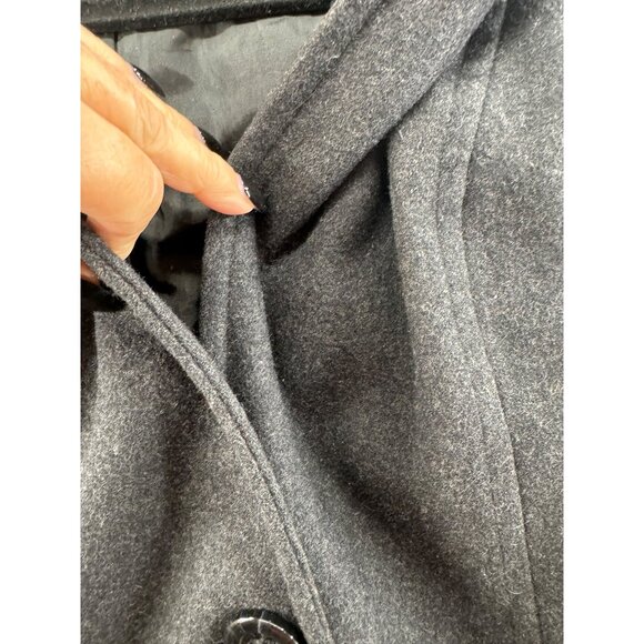 Jason Kole Womens Wool Blend Hooded Peacoat Size Medium - Picture 6 of 7